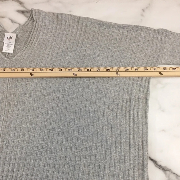Cabi Sweater Womens XS Gray Watson Oversized Cotton Pullover Dolman Sleeve‎ - Picture 11 of 15
